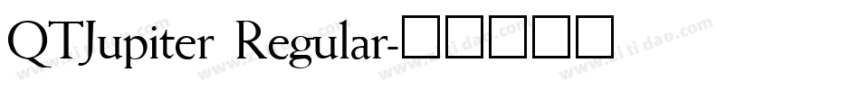 QTJupiter Regular字体转换